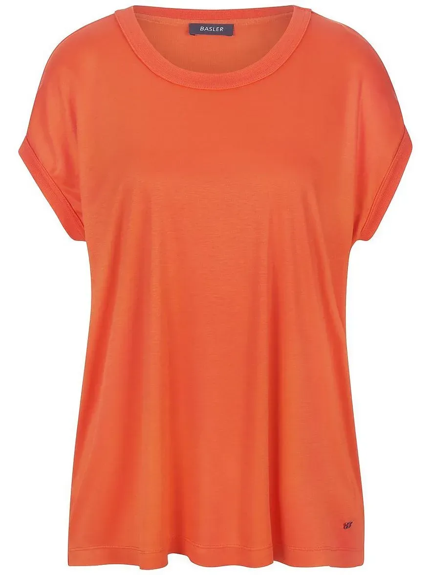 Materialmix-Shirt BASLER orange, 44