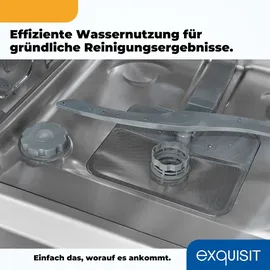 Exquisit GSP9112-030E Geschirrspüler (freistehend, 598 mm breit, Weiß)