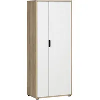 MÖBELPARTNER Aktenschrank Emmik, 702041 weiß-eiche, weiß 3 Fachböden 62,1