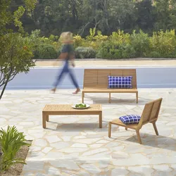 Gartenmöbel Teo aus Teakholz, 3-Sitzer