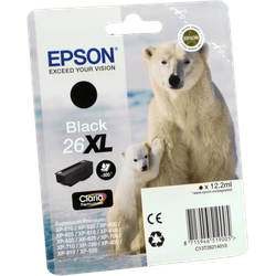 Epson Tinte C13T26214012 Black 26XL  schwarz