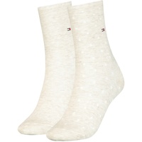 2er Pack TOMMY HILFIGER Socken mit Punkten Damen 005 - light beige melange 39-42