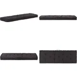 Palettenkissen Baumwolle 120×40×7 Cm Schwarz - Sitzkissen - Palettenkissen - Outdoorkissen - Gartenkissen - Loungekissen - Home & Living