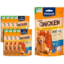 Vitakraft Pure Chicken Duo Fish 8x80G