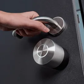 NUKI Smart Lock Pro Gen) + Schutzabdeckung + Fob + Door Sensor + Keypad 2 + Diebstahlschutz - Schwarz / mit Witterungsschutz