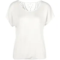 VIVANCE Kurzarmshirt Damen creme Gr.32/34