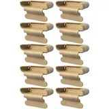 cyclingcolors 10x Lattenhalter Monolatte 53 x 8 mm Kunststoff für Lattenrost Holzrahmen Bett Endkappen Befestigung Lasche Klammer Schraube, beige