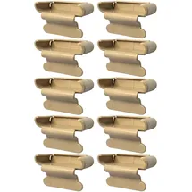 cyclingcolors 10x Lattenhalter Monolatte 53 x 8 mm Kunststoff für Lattenrost Holzrahmen Bett Endkappen Befestigung Lasche Klammer Schraube, beige
