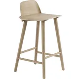 Muuto Nerd Barhocker 75 cm, Eiche