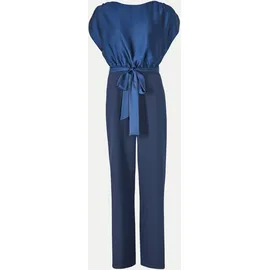 Swing Jumpsuit mit Rundhalsausschnitt, Marine, 38