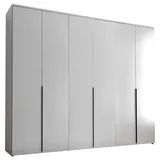MID.YOU Drehtürenschrank Weiß, Kunststoff, 3 Fächer, 270x225x52 cm, Schlafzimmer, Kleiderschränke, Drehtürenschränke