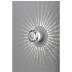 Konstsmide Effekt Wandleuchte Monza silbergrau LED 3W IP54 7900-310