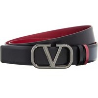 Valentino Garavani Gürtel - Reversible V Logo Signature Buckle Belt - Gr. 105 - in Schwarz - für Damen