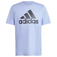 Adidas Herren Essentials Single Jersey Big Logo Tee, Blue Spark/Black, L