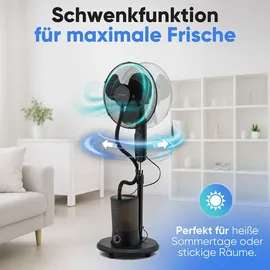 ProfiCare PC-VL3142LB 40 cm Standventilator Schwarz