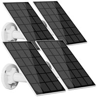 Revolt 4er-Set Universal-Solarpanel für Akku-IP-Kameras, 3W, IP65