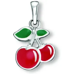 Ketten-Anhänger ONE ELEMENT "Kirsche Anhänger aus 925 Silber", silber, Schmuckanhänger, Mädchen, Silber 925 (Sterlingsilber), Damen Silber Schmuck Kirsche