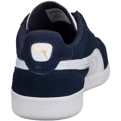 Sneaker PUMA "ICRA TRAINER SD", Gr. 45, blau (peacoat, puma weiß), Leder, sportlich, Schuhe