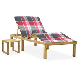 vidaXL Garten-Sonnenliege 200 x 70 x 31,5-77 cm Grün