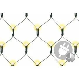 Nipach LED Lichternetz 3x3m Timer Kabel Weihnachtsdeko Beleuchtung für Pavillon Netzvorhang Lichtervorhang
