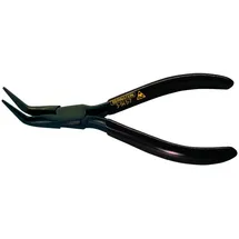 Bernstein Werkzeug Spitzzange 145 mm mit langen Backen, brüniert, schwarze ableitfähige Tauchisolation, 3-945-7