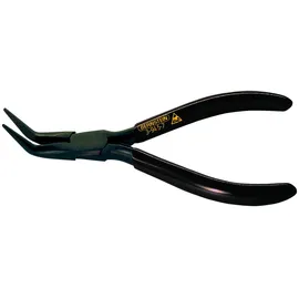 Bernstein Werkzeug Spitzzange 145 mm mit langen Backen, brüniert, schwarze ableitfähige Tauchisolation, 3-945-7