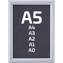 Monolith Klapprahmen A5 Aluminium Silber