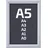 Monolith Klapprahmen A5 Aluminium Silber