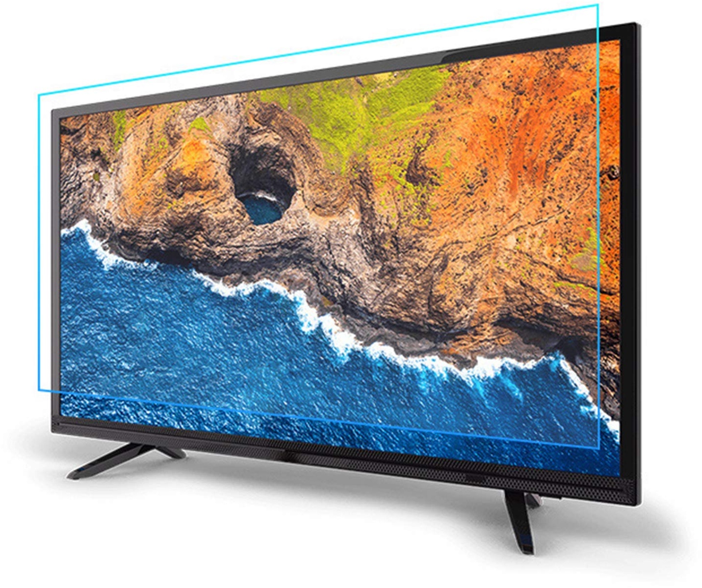 KELUNIS 32-65 Zoll TV Displayschutzfolie, Anti-Blaulicht/Blendfrei/Kratzfest Reduktions-Augenschutzfolie Für LCD, LED, OLED & QLED 4K HDTV,43"(942 * 529)