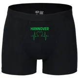 multifanshop Hannover - Herzschlag Boxershorts schwarz/grün XXL