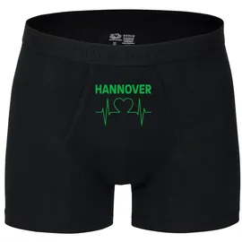 multifanshop Hannover - Herzschlag Boxershorts schwarz/grün XXL