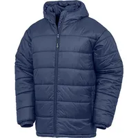Result Genuine Recycled Recycled Hooded Padded Parka - Blau