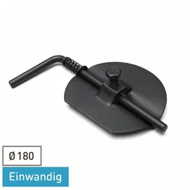 raik Ofenrohr Drosselklappe 180 mm Stahlblech Schwarz