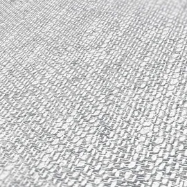 A.S. Création Vliestapete Gewebeoptik Grau-Weiß FSC®