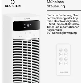 Klarstein Luftkühler 365 m3/h 4 l 35 m2 36 W mobil