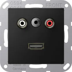 Jung Multimedia-Anschlusssystem MA A 1082 SWM MAA1082SWM