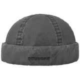 Stetson Delave Organic Cotton Dockermütze Herren - Made in The EU - Aus 100% Bio-Baumwolle - Mit UV-Schutz 40+ - Nachhaltig - Einfarbige Baumwollmütze - Dockercap Frühling/Sommer schwarz L (58-59 cm) - L