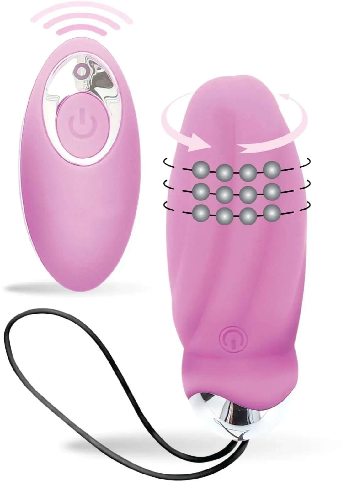 Lovelyness - Vibro Ei mit dreh Funktion 1 St rosa