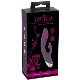 Javida Vibrator mit Klitorisreizer Sucking lila