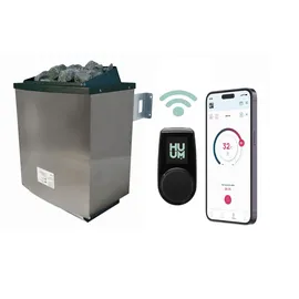 Karibu Saunaofen Karibu 9 kW + Steuergerät huum 'uku wifi' mit App Steuerung