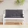 vidaXL Sitzauflage 120 x 50 x 7 cm anthrazit 2 St.