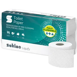 Satino Toilettenpapier Satino Liquify 061600 2-lagig 8 Stück