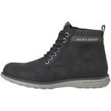 JACK & JONES Herren JFWDENVER PU Combo Boot Stiefel 12243420 ,Anthracite Detail Logo ,44