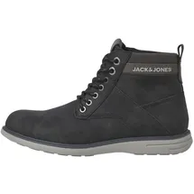 JACK & JONES Herren JFWDENVER PU Combo Boot Stiefel 12243420 ,Anthracite Detail Logo ,44