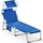 CASARIA Sonnenliege 150 x 60 x 100 cm Blau