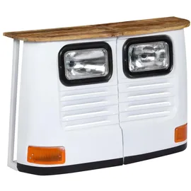 vidaXL LKW-Sideboard Mangoholz Massiv Weiß