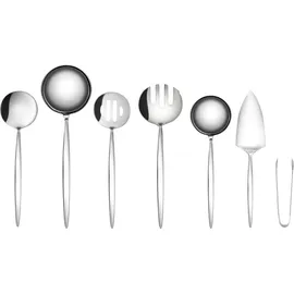 KARACA Porto 7-teiliges Service-Set aus Stahl - Elegantes und Hochwertiges Küchenzubehör für Anspruchsvolles und Stilvolles Servieren in Ihrer Küche