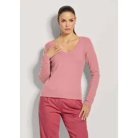 Madeleine V-Pullover mit Rücken-Ausschnitt Rosa 40/42