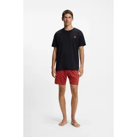hugo underwear HUGO Shorty Aaron (Set, 2 tlg) aus Stretch-Baumwolle mit Stack-Logos, regular fit bunt|rot|schwarz XL (52)