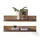 Stella Trading Memphis 2er Set Wandboard 100 x 15 x 23 cm Braun